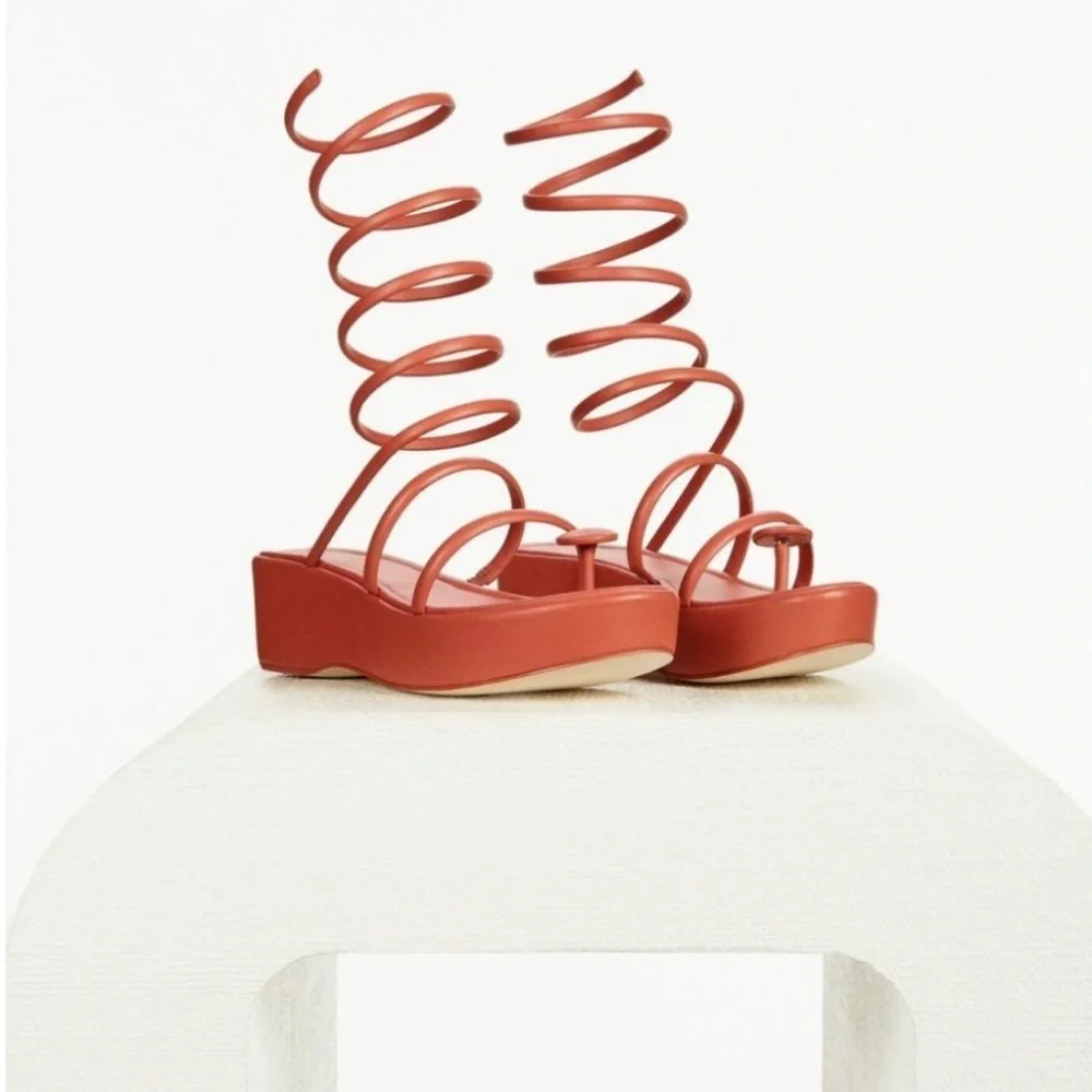 cult gaia Alba Platform Sandal in Jasper